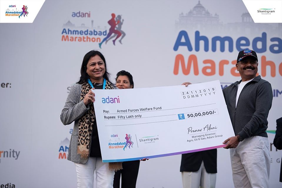 Adani Ahmedabad Marathon- contribution certificate